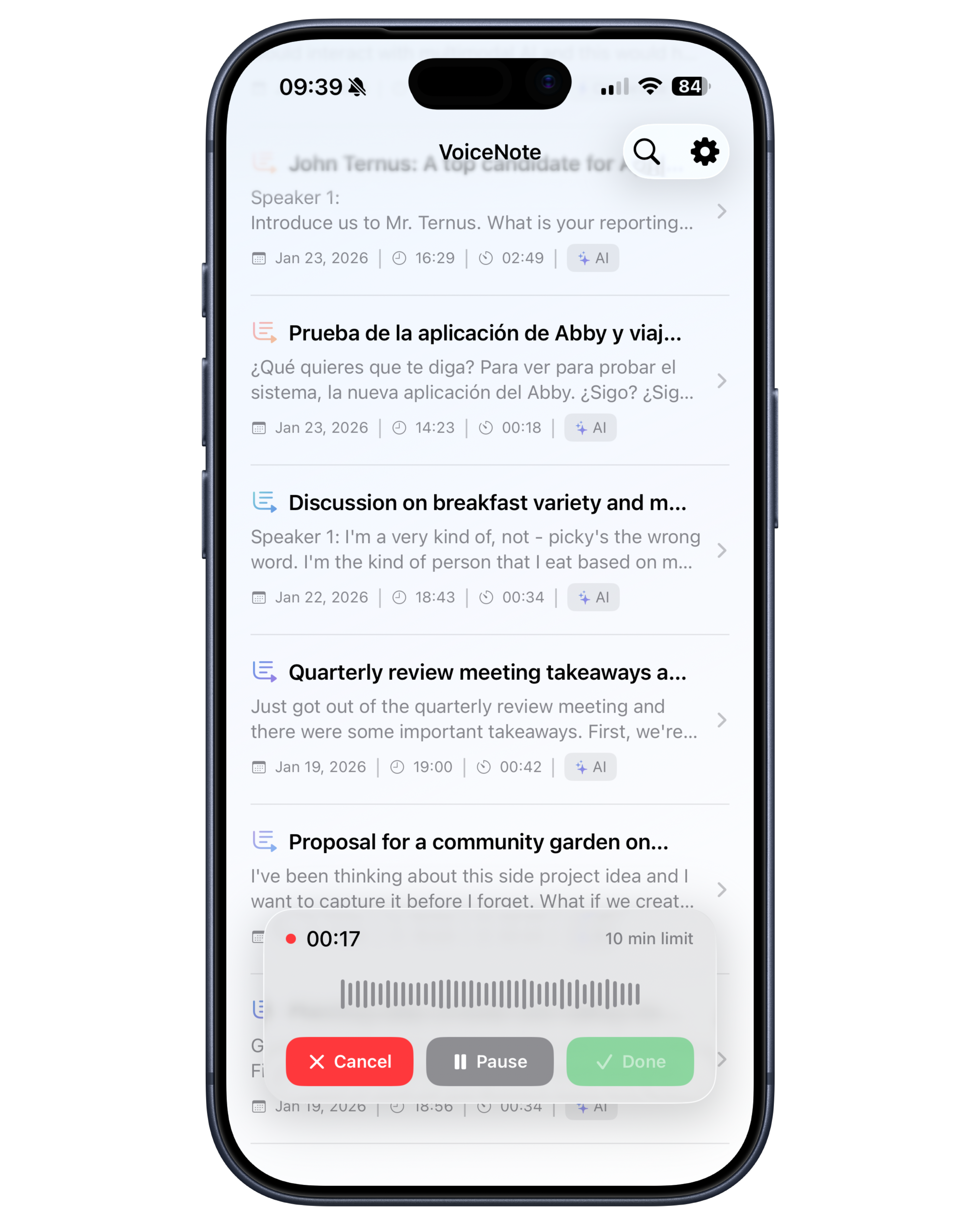 VoiceNote App